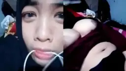 ABG Cantik Hijab Toket Gede OMETV Video by Kompoz
